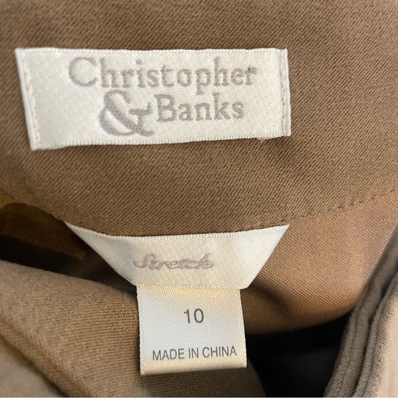 CHRISTOPHER & BANKS Women’s Tan Velvety Wrap Maxi Skirt Lined Size 10 - Picture 10 of 12